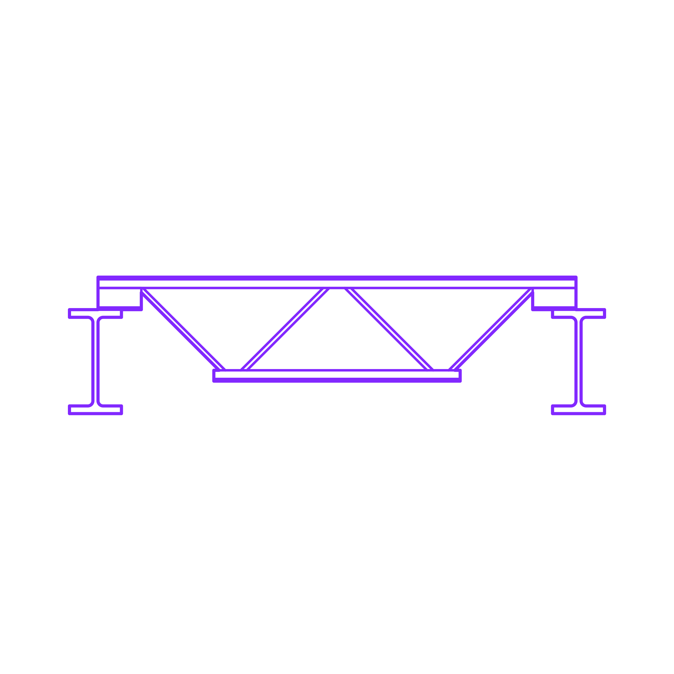 Buildings Steel Floor Systems One Way Open Web Joist Svg Line Art Free Vectors